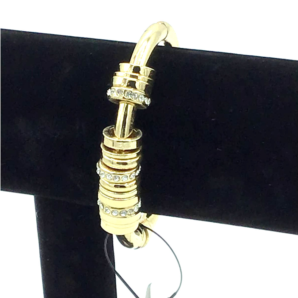 Chico's‎ Gold/Rhinestone Bangle Bracelet